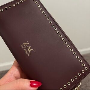 Zac Posen Wallet with Gold Details
